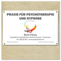 Praxis für Psychotherapie und Hypnose München, Boris Pikula - Praxisschild